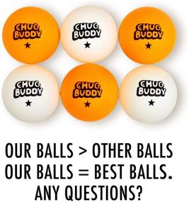 img 3 attached to Chug Buddy Beer Pong Buzz Balls – Bulk Ping Pong Balls for Pool Beer Pong, Table Tennis, and Beach Games with Prosecco Pong Decorations and Alcohol Drinks for Beer Olympics