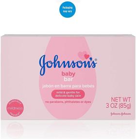 img 3 attached to 👶 Johnson's Baby Body Soap Bar - Gentle for Baby Bath and Skincare, Hypoallergenic, Dermatologist Tested, Paraben, Phthalate & Dye-Free, 3 oz (Pack of 6)