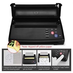 img 2 attached to 🖨️ Tattoo Transfer Stencil Machine Copier Printer: Achieve Flawless Tattoo Designs Instantly
