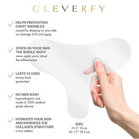 img 1 attached to 🌙 Cleverfy Chest Wrinkle Pads Sleeping (2 Pack T-shape): Effective Silicone Anti Wrinkle Chest Pads for Chest Wrinkle Prevention