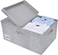 📦 enhance home organization with granny says decorative storage bins - double open lid, handles, extra large, gray logo