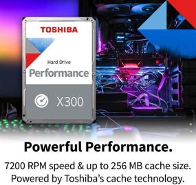 img 2 attached to 💾 Toshiba X300 4TB Performance & Gaming 3.5-Inch Internal Hard Drive – CMR SATA 6 Gbps 7200 RPM 256 MB Cache - HDWR440XZSTA.