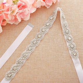 img 2 attached to 💎 Shimmering Elegance: Brishow Wedding Rhinestone Appliques for Women's Accessories