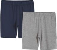 shop latuza bamboo viscose pockets navylightgray boys' shorts - top quality clothing for your little champion! logo