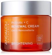 🌟 andalou naturals brightening probiotic + c renewal cream: boost your skin's radiance with this 1.7 fl oz probiotic cream logo