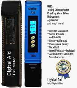 img 3 attached to 🔬 Accurate and Reliable TDS Water Quality Test Meter with Large Backlit LCD Screen, Professional TDS and Temperature Measurement at an Affordable Price.