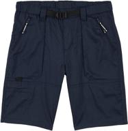 🩳 midnight heather outdoor boys' straight wrangler shorts logo