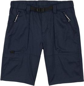 img 4 attached to 🩳 Midnight Heather Outdoor Boys' Straight Wrangler Shorts