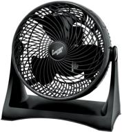 comfort zone 8-inch black desk fan: stay cool and stylish logo