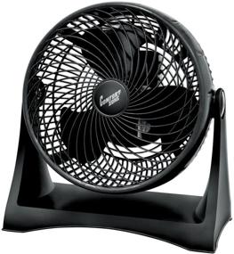 img 3 attached to Comfort Zone 8-Inch Black Desk Fan: Stay Cool and Stylish