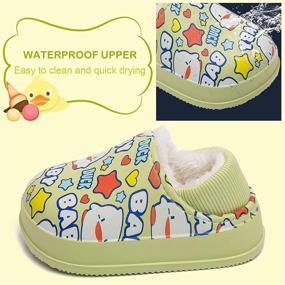 img 2 attached to 👶 Waterproof Toddler Fluffy Sandals Boys' Shoes - Clogs & Mules