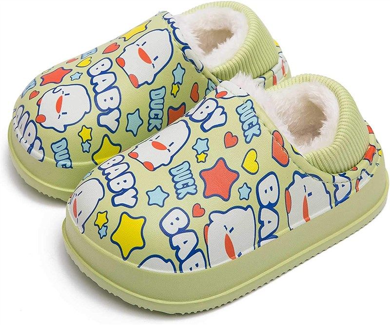toddler fluffy sandals waterproof slippers boys' shoes via clogs & mules 로고