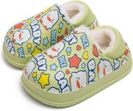 👶 waterproof toddler fluffy sandals boys' shoes - clogs & mules logo