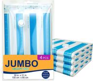 🛀 space-saving solution: vmstr jumbo vacuum storage bags - extra strong, 39x31, for clothes, blankets, pillows логотип