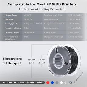 img 2 attached to 🖨️ Enhanced DURAMIC 3D PETG Filament 1 for Unmatched Printing Performance