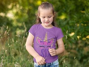 img 2 attached to 🦄 Unicorn Birthday Surprise: Fun Gift Idea for 6 Year Old Girls - Unicorn 6th Birthday Youth Kids T-Shirt