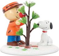 🌲 department 56 peanuts charlie brown & snoopy the perfect tree figurine: exquisite hand-crafted & hand-painted collectible logo