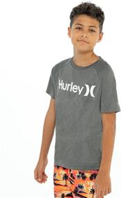 img 3 attached to Hurley Boys Guard Shirt in Green: The Perfect Swimwear for Boys