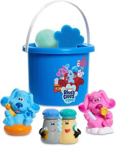 img 1 attached to 🛁 Blue's Clues & You! Bath Bucket Set: 7-Piece Collection with Water Toys, Figure, Bath Fizzy, Sponge, and Bucket - Amazon Exclusive by Just Play