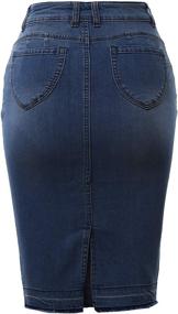 img 2 attached to A2Y Rayon Length Denim Pencil