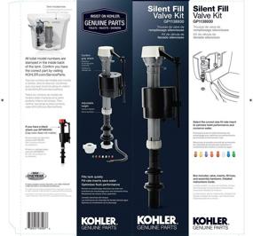 img 3 attached to 🚽 Kohler GP1138930 Silent Fill Toilet Fill Valve Kit, 12.5 Inch x 3.5 Inch x 3 Inch - Genuine Part