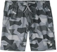 🩳 kids' camo print drawstring shorts by the children's place: cool and comfortable boys' fashion logo