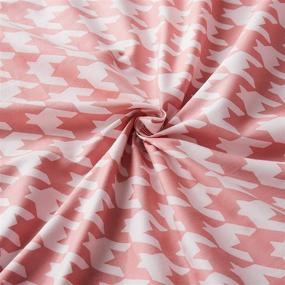 img 1 attached to 🛏️ FADFAY Pink Plaid Duvet Cover Set - 100% Cotton Grid Bedding for Twin XL, Reversible & Soft - Zipper Closure 3Pcs Including 1 Duvet Cover & 2 Pillowcases - Twin Extra Long Size for Dorm Room