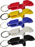 🍻 shotgun bottle opener keychain - 5 pack - beer bong shotgunning tool set - perfect for parties, party favors, gifts, and drinking accessories logo