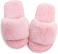 👟 cozy girls' fluffy indoor outdoor slippers with boys' shoes design logo