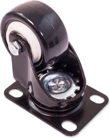 img 2 attached to Caster Wheels Rubber Bearing Swivel
