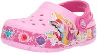 crocs unisex-child princess clog: disney light up shoes for young royalty logo