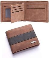 lvshi leather wallet vintage blocking men's accessories logo