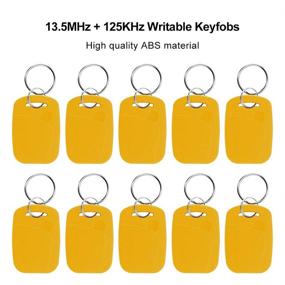 img 1 attached to LIBO Dual Frequency RFID Composite Cards 13.56Mhz 1K UID 🔑 & T5577 125 kHz ID Key Tag, Read/Write/Clone -Pack of 10