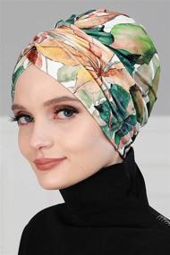 img 3 attached to 🧣 Quick & Comfy: Lightweight Instant Turban Cotton Scarves for Stylish Women