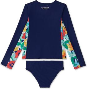 img 1 attached to 👙 Ultimate Sun Protection: Speedo Girl's UV Swim Shirt Long Sleeve Rashguard Set for Unmatched Comfort