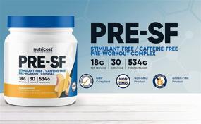 img 2 attached to Nutricost Stim-Free Pre-Workout: Peach Mango Flavor, 30 Servings - Non-GMO, Gluten Free for Optimal Fitness Performance
