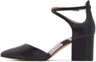 👠 chic and elegant: aldo women's brookshear block heel pump dress shoes logo
