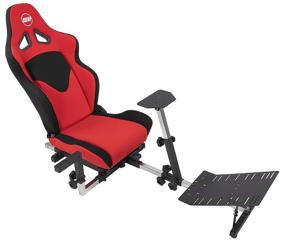 img 3 attached to 🎮 Red OPEN WHEELER GEN3 Racing Wheel Stand Cockpit on BLACK - Compatible with Logitech G923, G29, G920, Thrustmaster, Fanatec Wheels - Supports Xbox One, PS4, PC Platforms