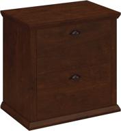 🏺 vintage charm with bush furniture yorktown lateral file cabinet in antique cherry логотип