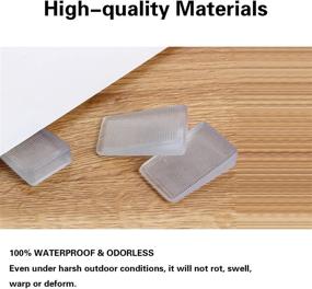 img 2 attached to 🔧 Set of 8 Clear Table Shims - Durable Leveling Wedges for Home Improvement - High Weight Capacity and Weatherproof - Ideal for Stabilizing Wobbly Furniture (Transparent and Thick)