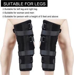 img 3 attached to 🦵 TANDCF Knee Immobilizer: Secure Comfort Knee Brace for Recovery, Fractures, Instability, ACL, MCL, Meniscus Tear, Arthritis, Displacement & Post Surgery