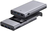 🔌 hagibis usb-c hub and 2.5-inch sata hard drive enclosure - 2-in-1 type-c docking station with usb 3.0, sd/tf card slots for macbook pro, mac mini, laptop, pc logo