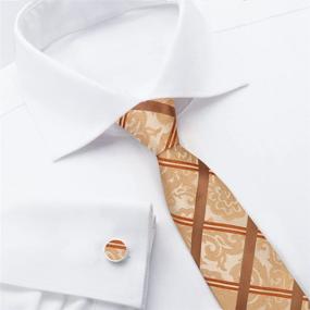 img 1 attached to 👔 Y&G Men's Fashion Classic Fabric Men's Neckties Cufflinks Set: Elevate Your Style