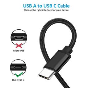 img 3 attached to ⚡ Быстрый зарядный кабель Type C [6FT, 2 шт.] Кабель зарядки C Power для Samsung Galaxy A12 A32 A42 A52 A01 A02s A11 A10e A20 A21 A50 A51 A71 S20 S21, LG K51 Stylo 6 5 4 Q7 G6, Moto Z4/Z3/Z2/G7/G6