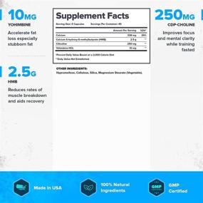 img 2 attached to ⚡️ Legion Forge Fasted Fat Burner: Trim Belly Fat and Target Stomach Fat with Yohimbe, HMB, and Choline - All Natural Thermogenic Fat Burner - 45 Servings