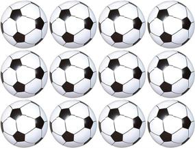 img 1 attached to Soccer Beach Ball Inflates - 12 Pack, 9 Inch, White & Black - Set of 12 Soccer Ball Inflates