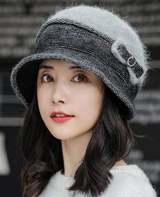 img 1 attached to 🧣 Women's Winter Hat and Scarf Set - Warm Knitted Beanie and Cold-proof Outdoor Scarf