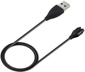 img 3 attached to 💡 Kissmart Compatible with Garmin Instinct Charging Cable: Replacement Charger Cord + Silicone Port Protector & Dust Plug (2 Pack)