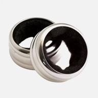 🍷 premium 2 pack of chrome finish drip rings - elegant and practical wine accessories logo