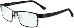 img 4 attached to KLIM Protect: Next-Gen Glasses - Shield Your Eyes from Harmful Blue Light from Screens - Anti Eye Fatigue & UV Protection - for PC, Smartphone, TV, Tablet Screens